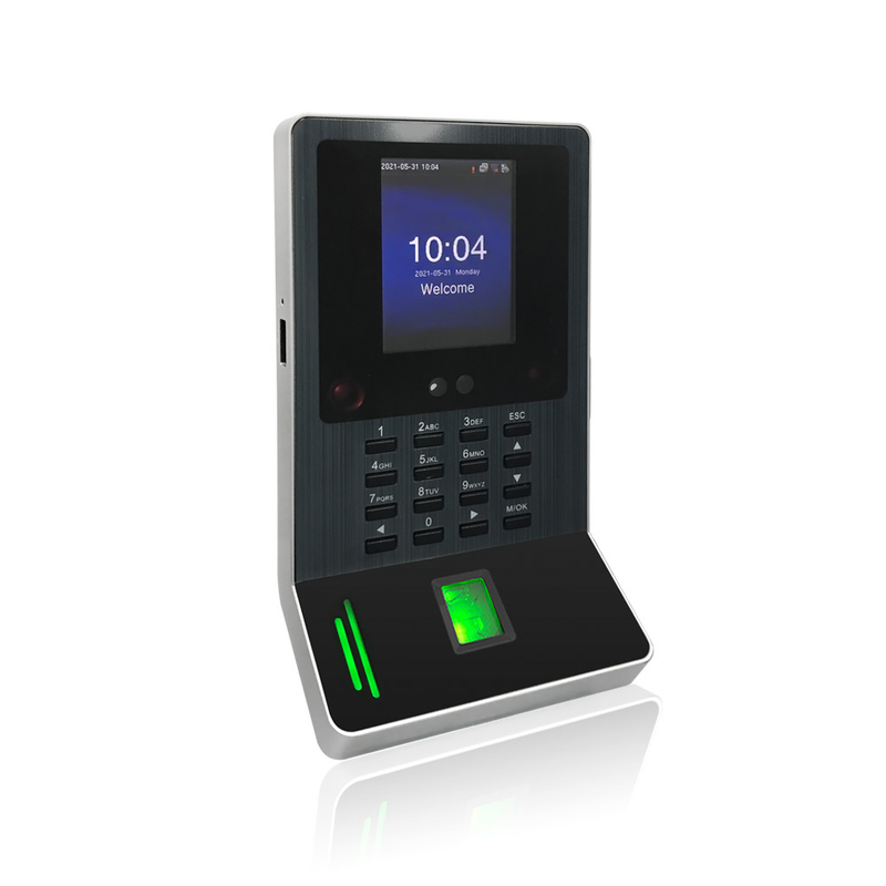 Rosto e impressões digitais Tempo de presença WIFI Biometric Dynamic Facial Recognition Access Control System With Card Reader-FA220