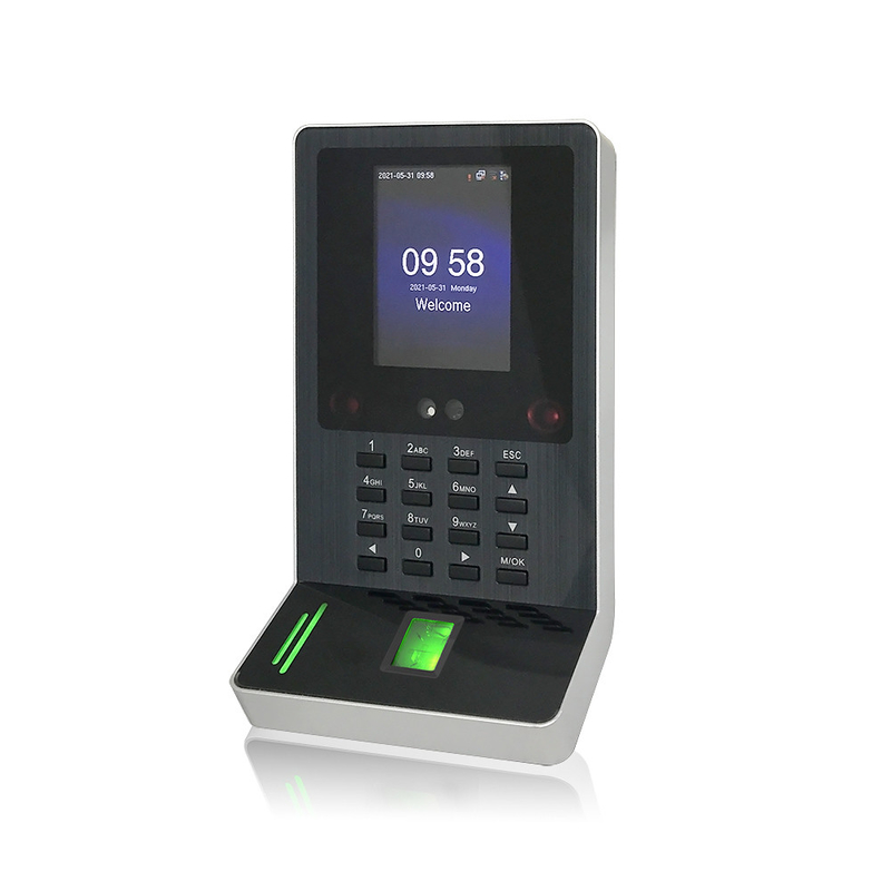 Rosto e impressões digitais Tempo de presença WIFI Biometric Dynamic Facial Recognition Access Control System With Card Reader-FA220