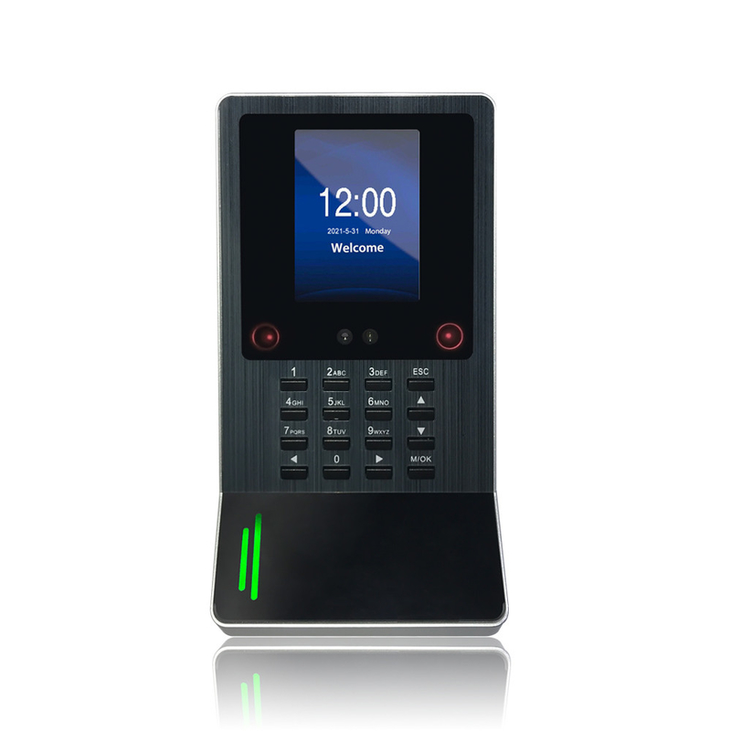 Rosto e impressões digitais Tempo de presença WIFI Biometric Dynamic Facial Recognition Access Control System With Card Reader-FA220